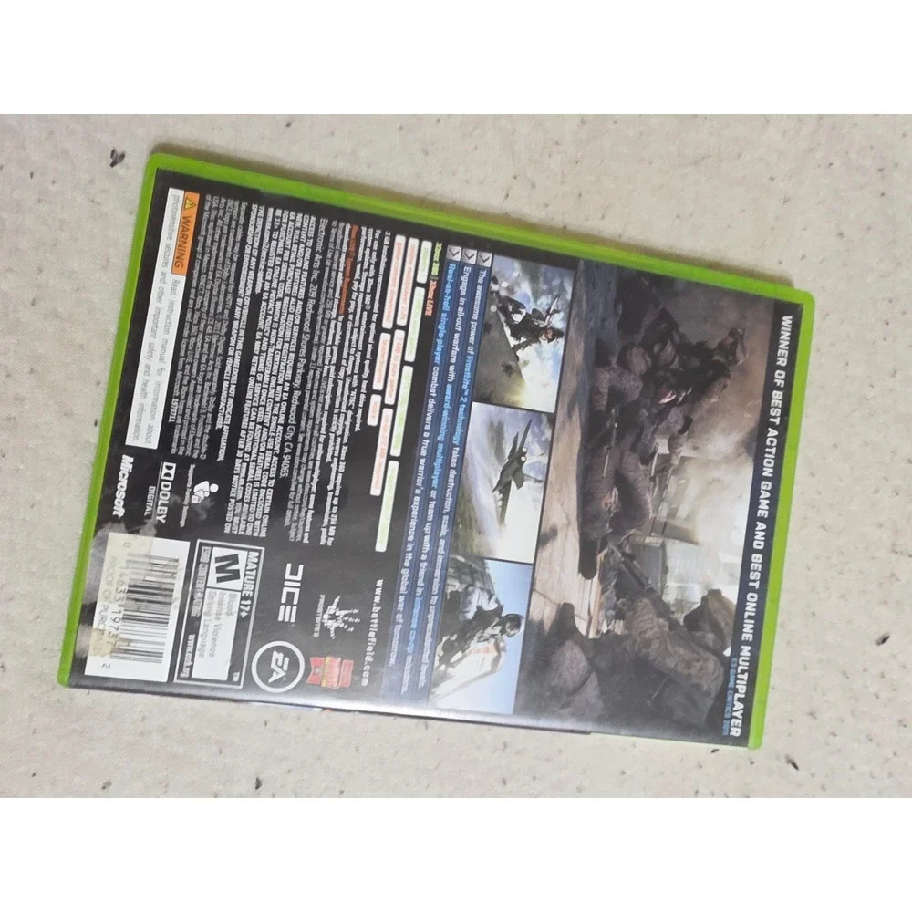 Battlefield 3 Xbox 360 EA DICE First Person Shooter Video Game Complete 2-Disc